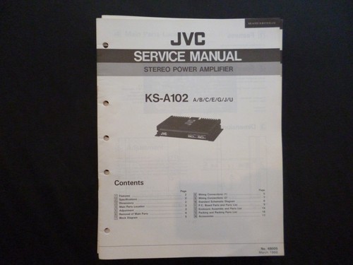 Original service manual jvc - service,