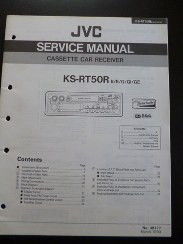 Original service manual jvc - manual,