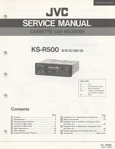Serviceunterlagen jvc - -,