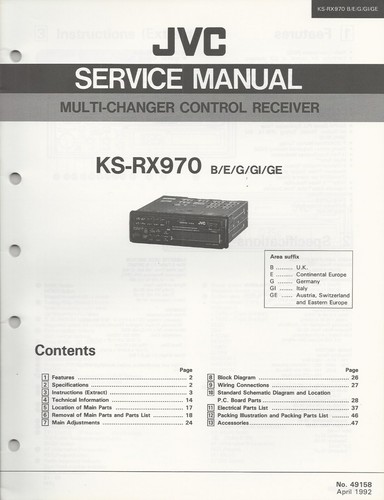 Serviceunterlagen jvc - -,