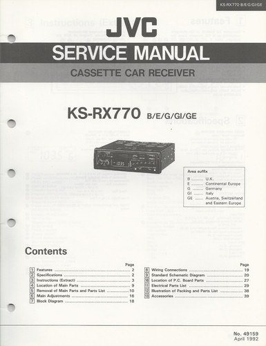 Serviceunterlagen jvc - ★☆,