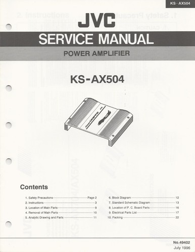 Serviceunterlagen jvc - ★★,